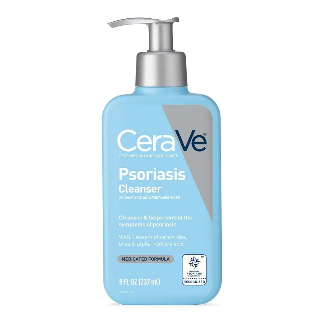 CeraVe Psoriasis Treatment Cleanser (237ml): Soothe & hydrate psoriasis-prone skin with this dermatologist-developed formula. CeraVe Psoriasis Treatment Cleanser 8 Oz (237ml) - Relief in Every Gentle Drop!