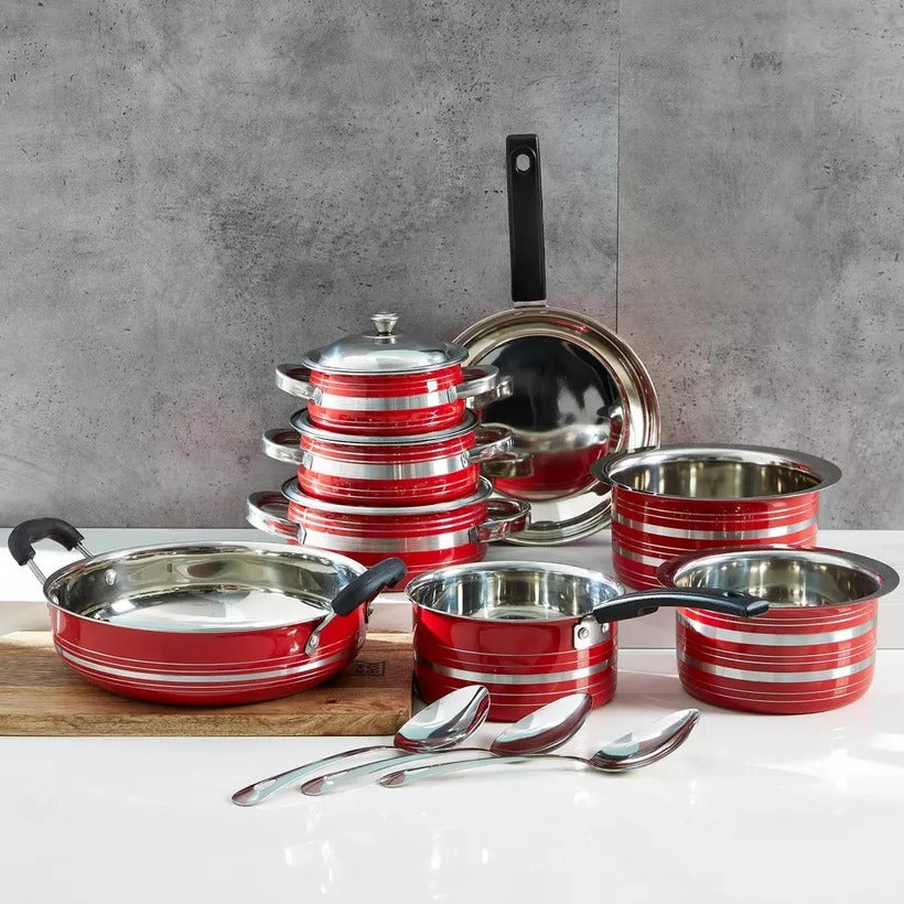 Classic Essentials Delight 14-Piece Stainless Steel Cookware Set