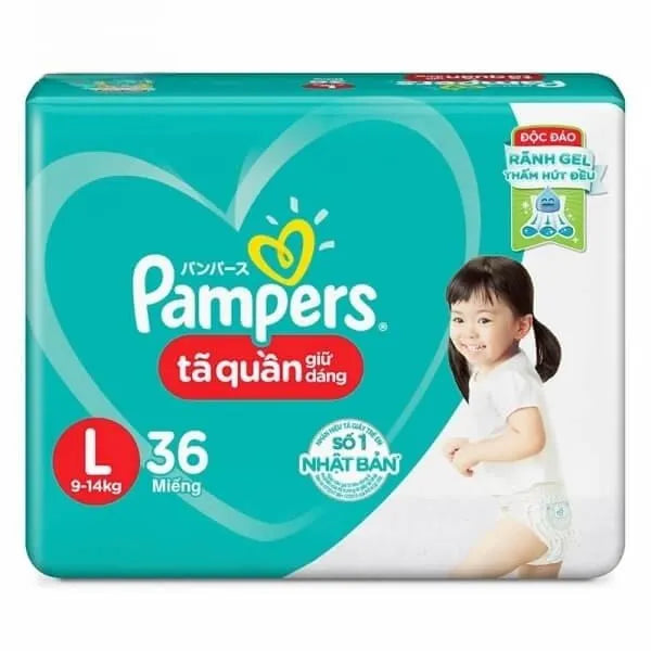 Pampers Size 4 Diapers (9-14 kg) L 36 Sheets
