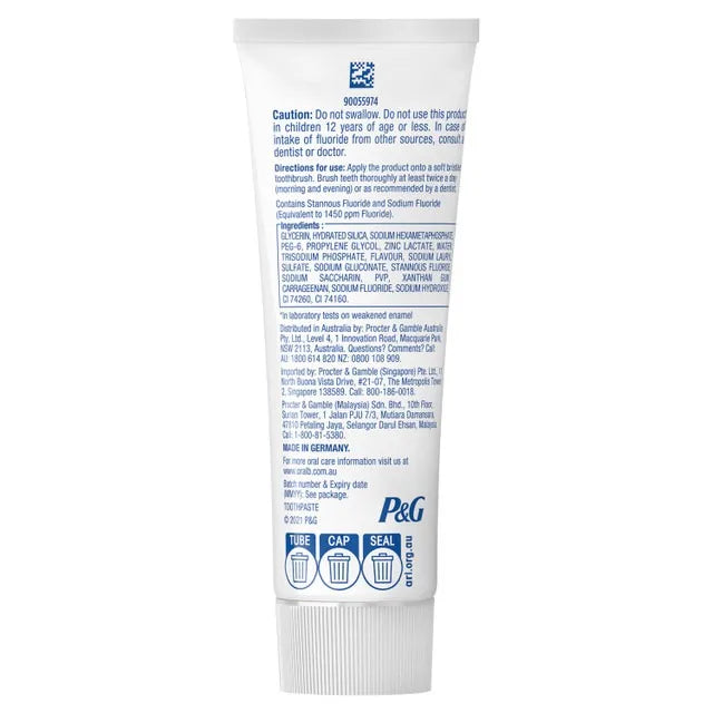 Oral-B Gum and Enamel Gentle White Toothpaste 110g - Protect Your Smile