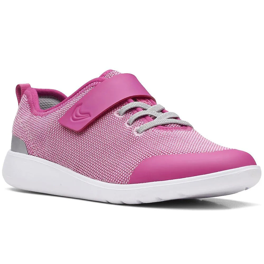 Clarks Hoop Run Girl's Sneakers in Pink