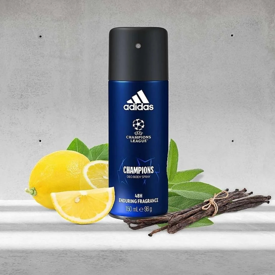 Adidas Champions Body Spray 48H Enduring Fragrance - Experience Endurance