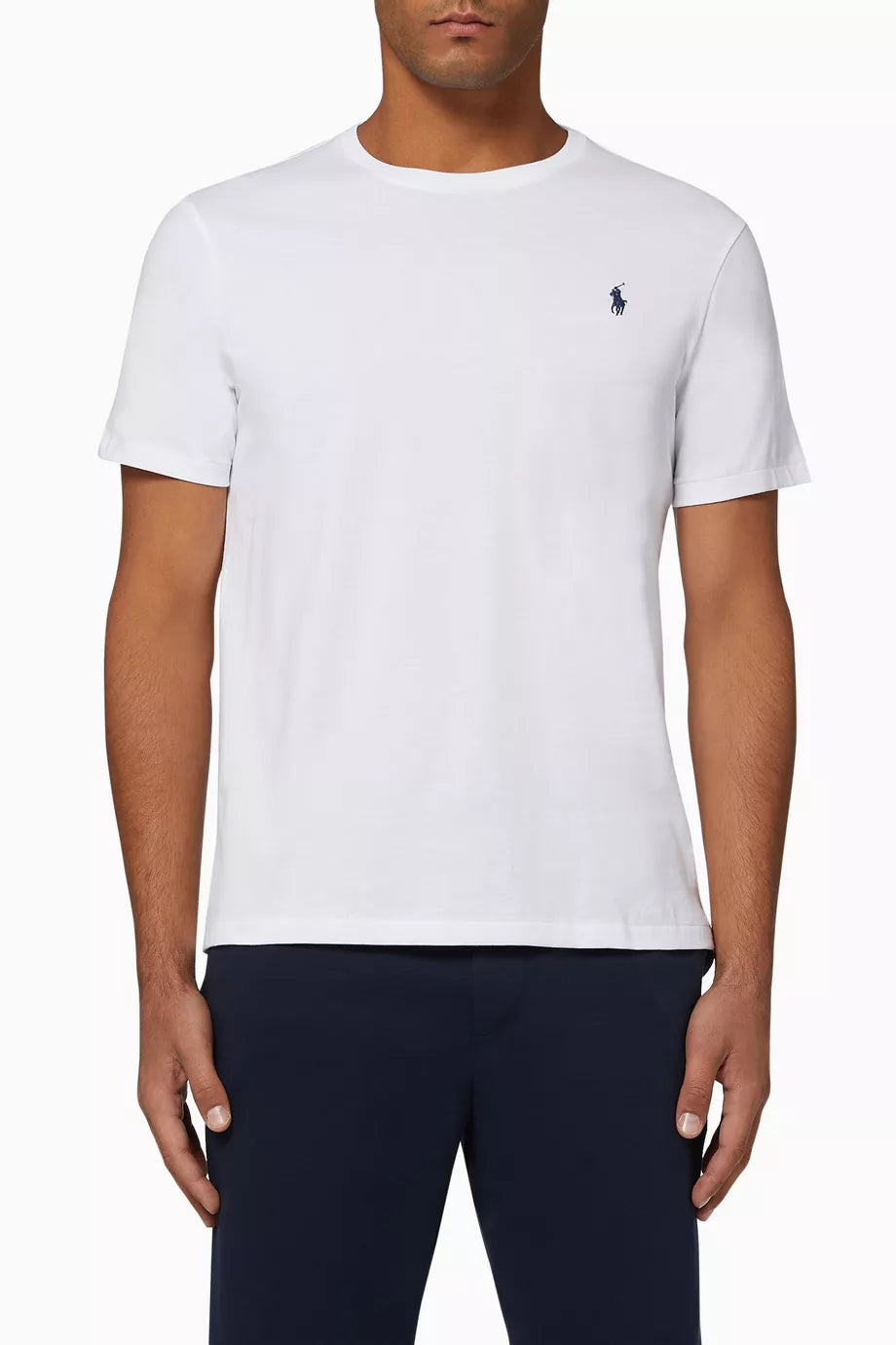 polo ralph lauren Custom Slim Fit Jersey Crewnek T-shirt | white