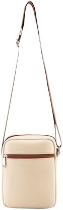 Pierre Cardin Unisex Small Tactical Sling Crossbody Backpack Shoulder Bag For Men Women PB87093 Beige