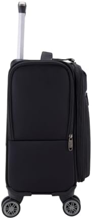 Pierre Cardin Rolling Laptop Case Set of 2 Pilot Business Bag for Travel And Laptop briefcase,International Lock 8Wheel For Easy Moveing