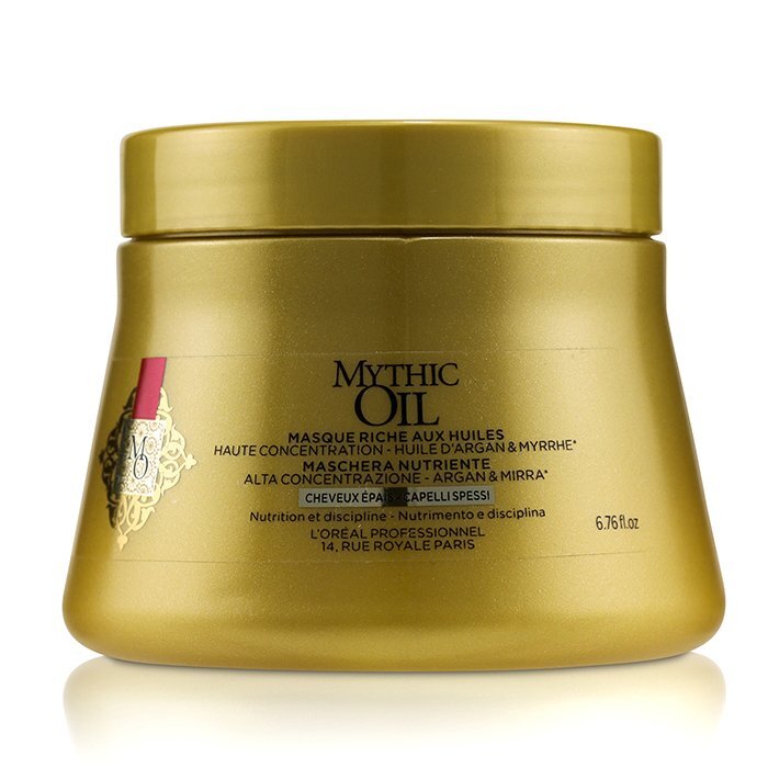 L'Oreal Professionnel Mythic Oil Oil Rich Masque High Concentration Argan Oil with Myrrh (Thick Hair) 200ml/6.76oz