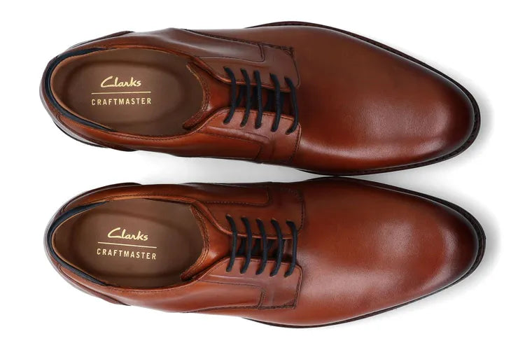 Arlo Men's Brown Leather Shoes by Craft MASTER