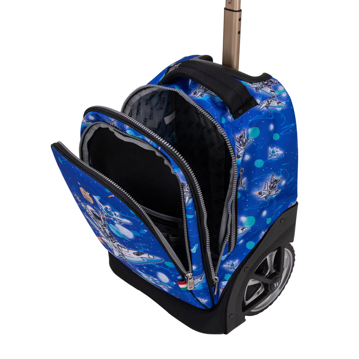 Wires Spaceman Wires Big Wheel School Bag Trolley Set of 3 - Lunch Bag & Pencil Case - W24520