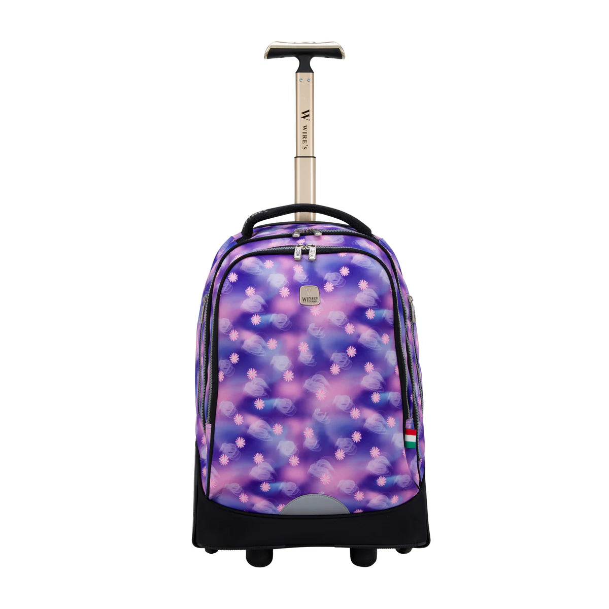 Wires  PinkPurple Blur Spot Wires Big Wheel School Bag Trolley Set of 3 - Lunch Bag & Pencil Case - W24530