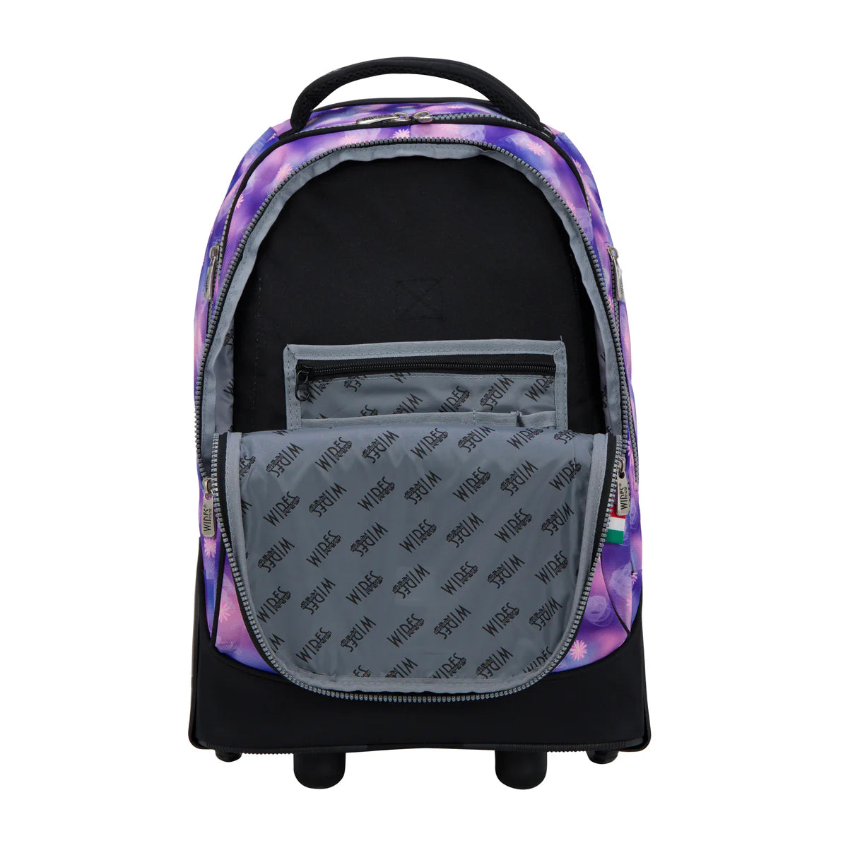 Wires  PinkPurple Blur Spot Wires Big Wheel School Bag Trolley Set of 3 - Lunch Bag & Pencil Case - W24530