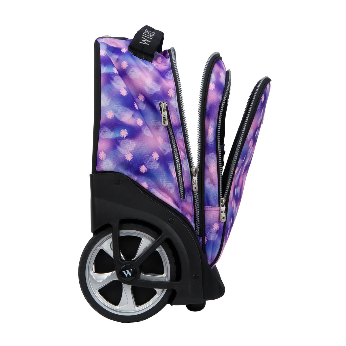 Wires  PinkPurple Blur Spot Wires Big Wheel School Bag Trolley Set of 3 - Lunch Bag & Pencil Case - W24530