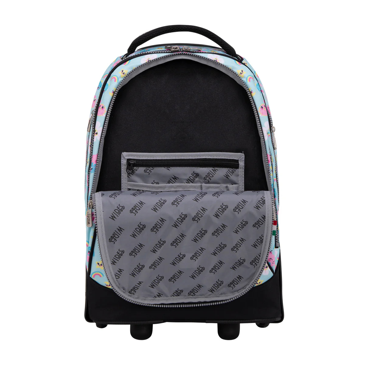 Wires Rainbow Wires Big Wheel School Bag Trolley Set of 3 - Lunch Bag & Pencil Case - W24533