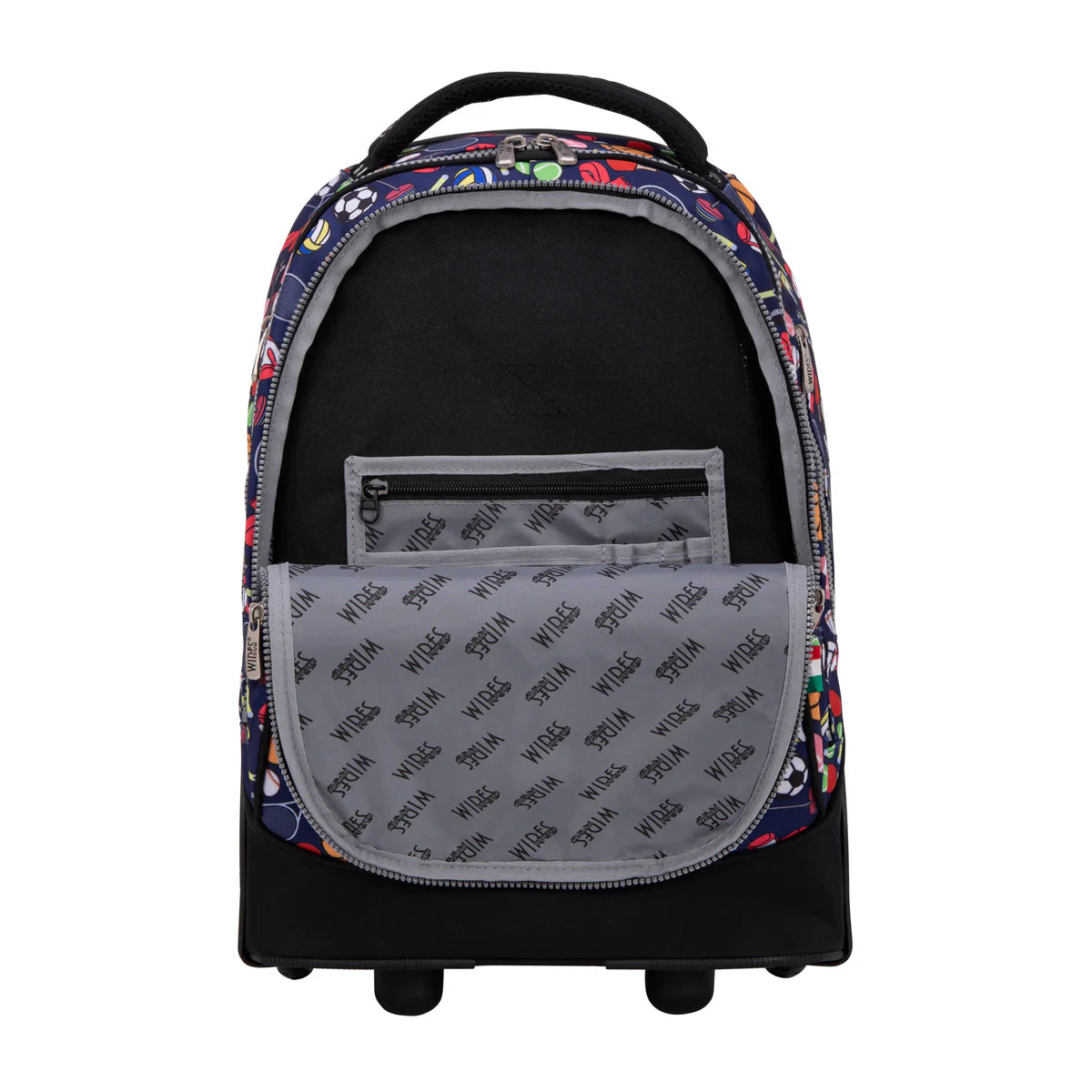 Wires All Sport Wires Big Wheel School Bag Trolley Set of 3 - Lunch Bag &amp; Pencil Case - W24535