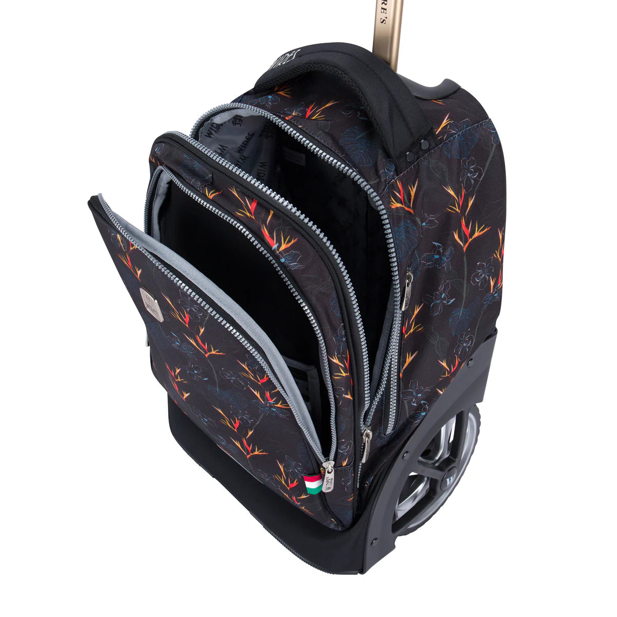 Deep Pond Wires Big Wheel School Bag W24537 Trolley Set of 3 (Lunch Bag & Pencil Case)