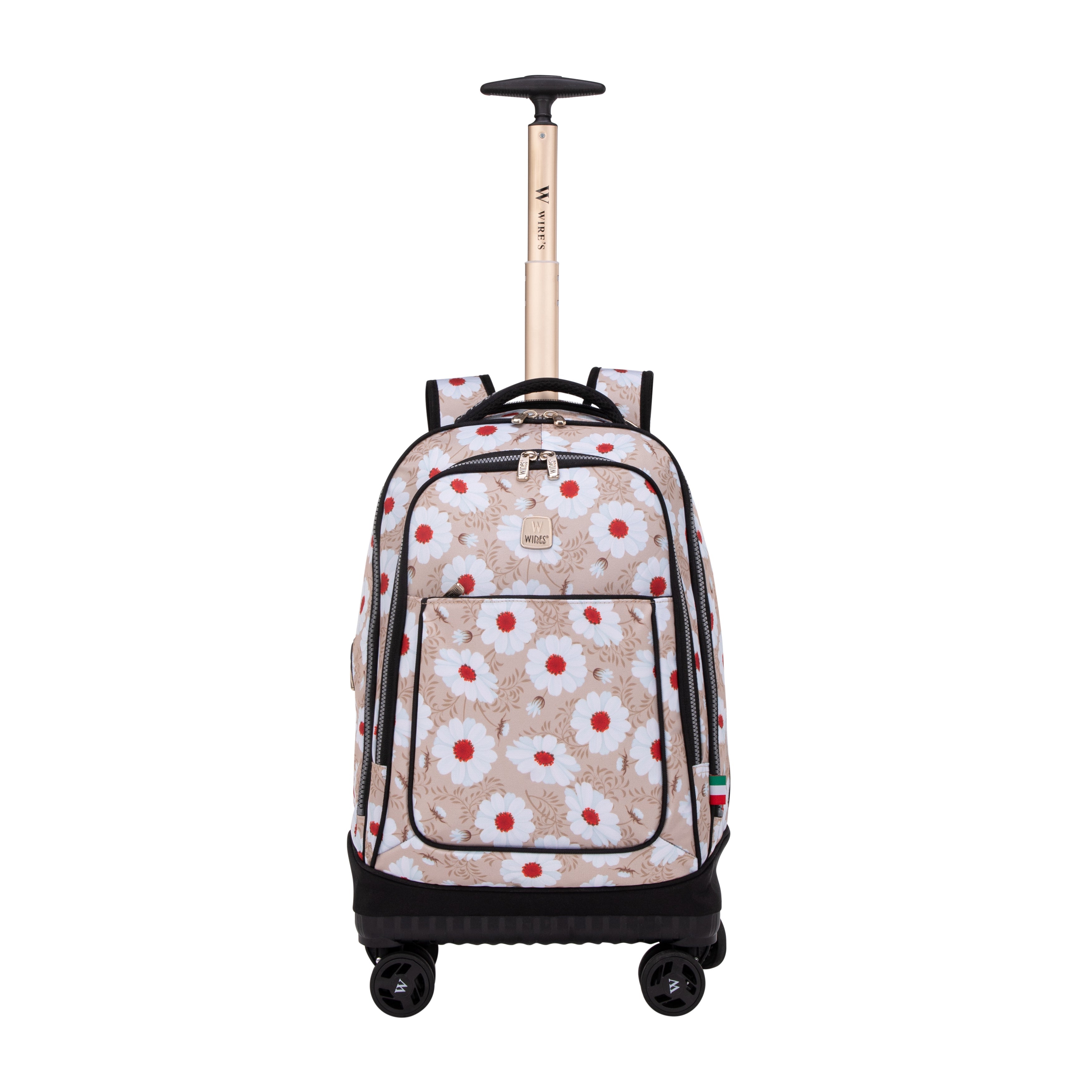 Daisy Wires 8-Wheels School Backpack Trolley Set - Lunch bag & Pencil Case - W24564