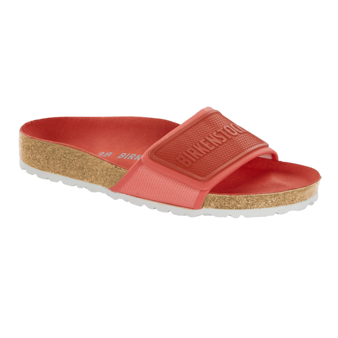 BIRKENSTOCK Narrow WINE Fit Sliders with Branding ( WITHOUT BOX )