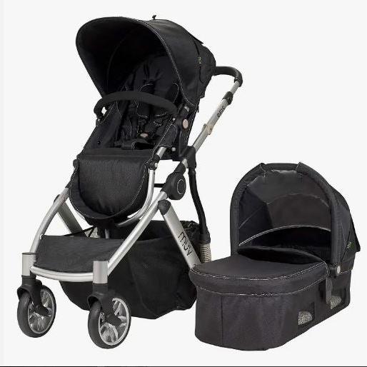 Baby Trend Reis Stroller Arctic Silver Mystic Black