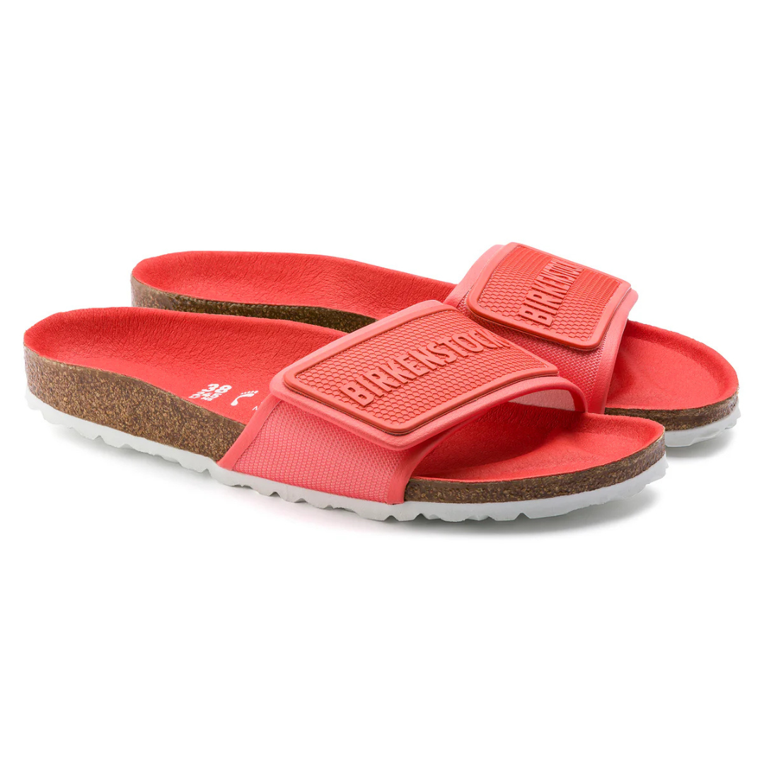 BIRKENSTOCK Narrow WINE Fit Sliders with Branding ( WITHOUT BOX )