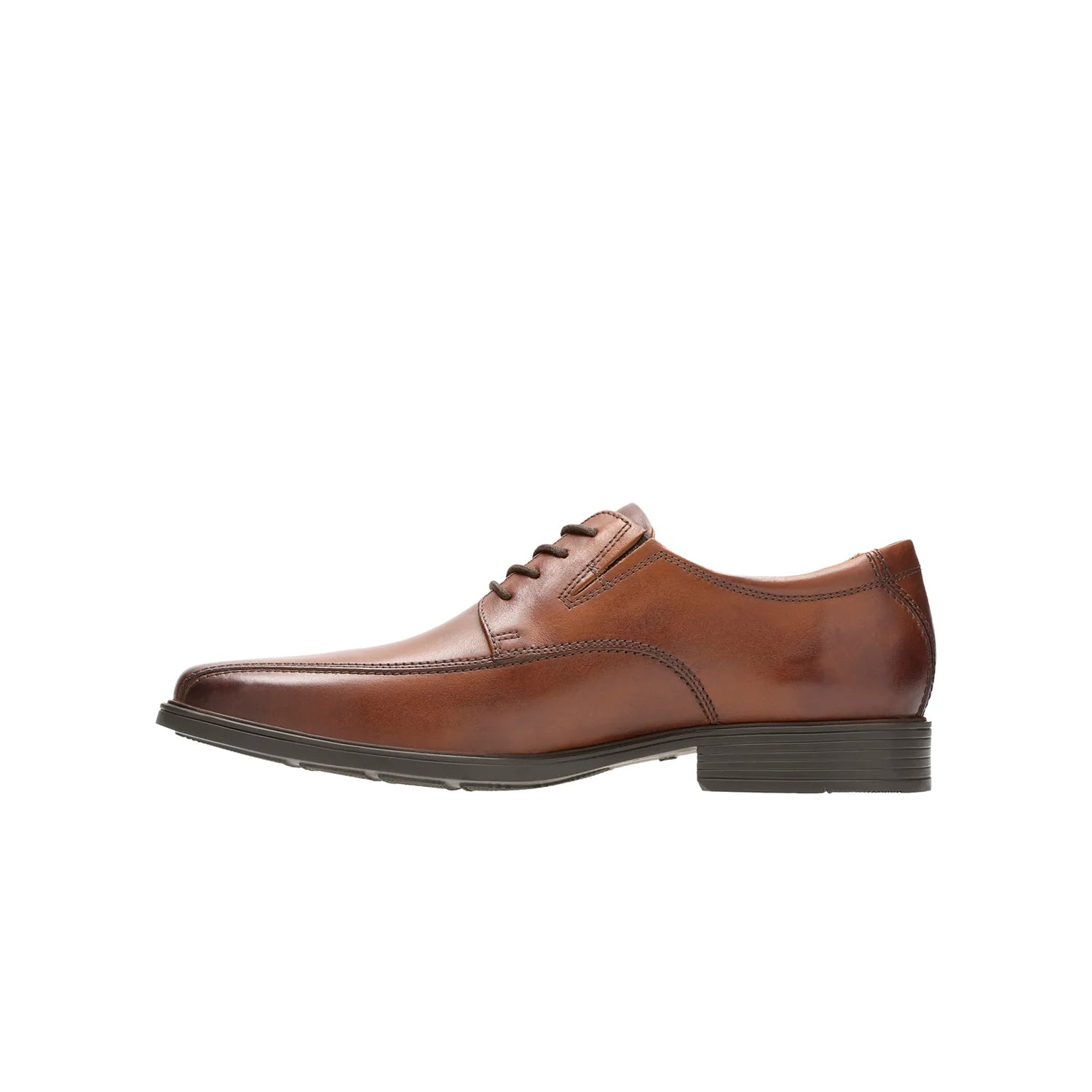 CLARKS Tilden Walk 'Dark Tan Leather' - Men's Shoes
