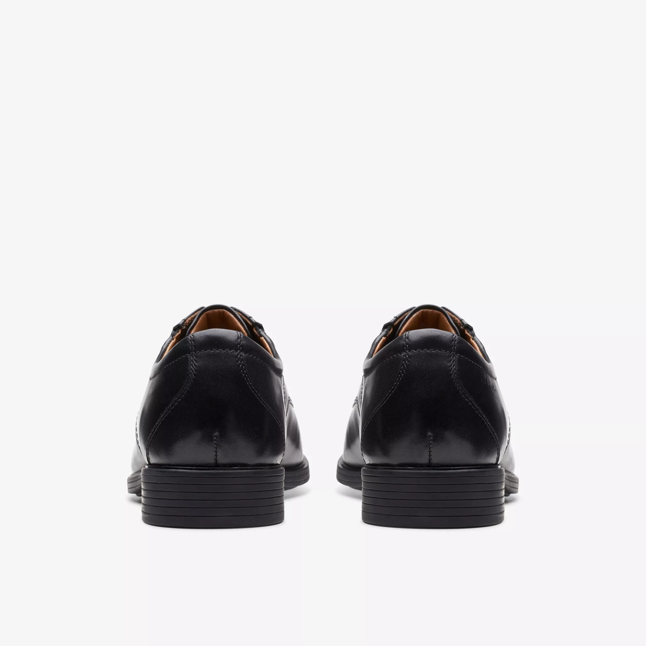 Clarks Whiddon Pace Black Leather Black Shoes