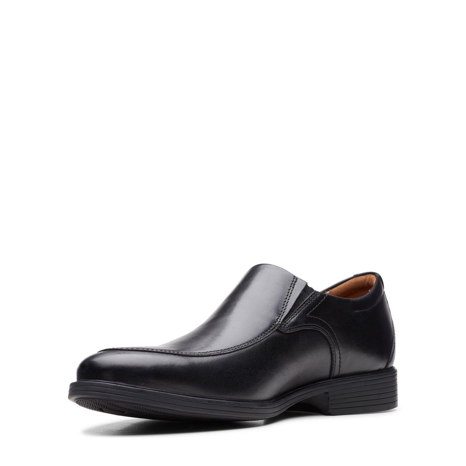 Clarks Dresslite Step Men’s Black Leather Shoes – Lightweight Formal Lace‑Ups with Cushion Comfort