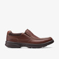 Clarks Bradley Step Men’s Brown Leather Slip-On Shoes Dark
