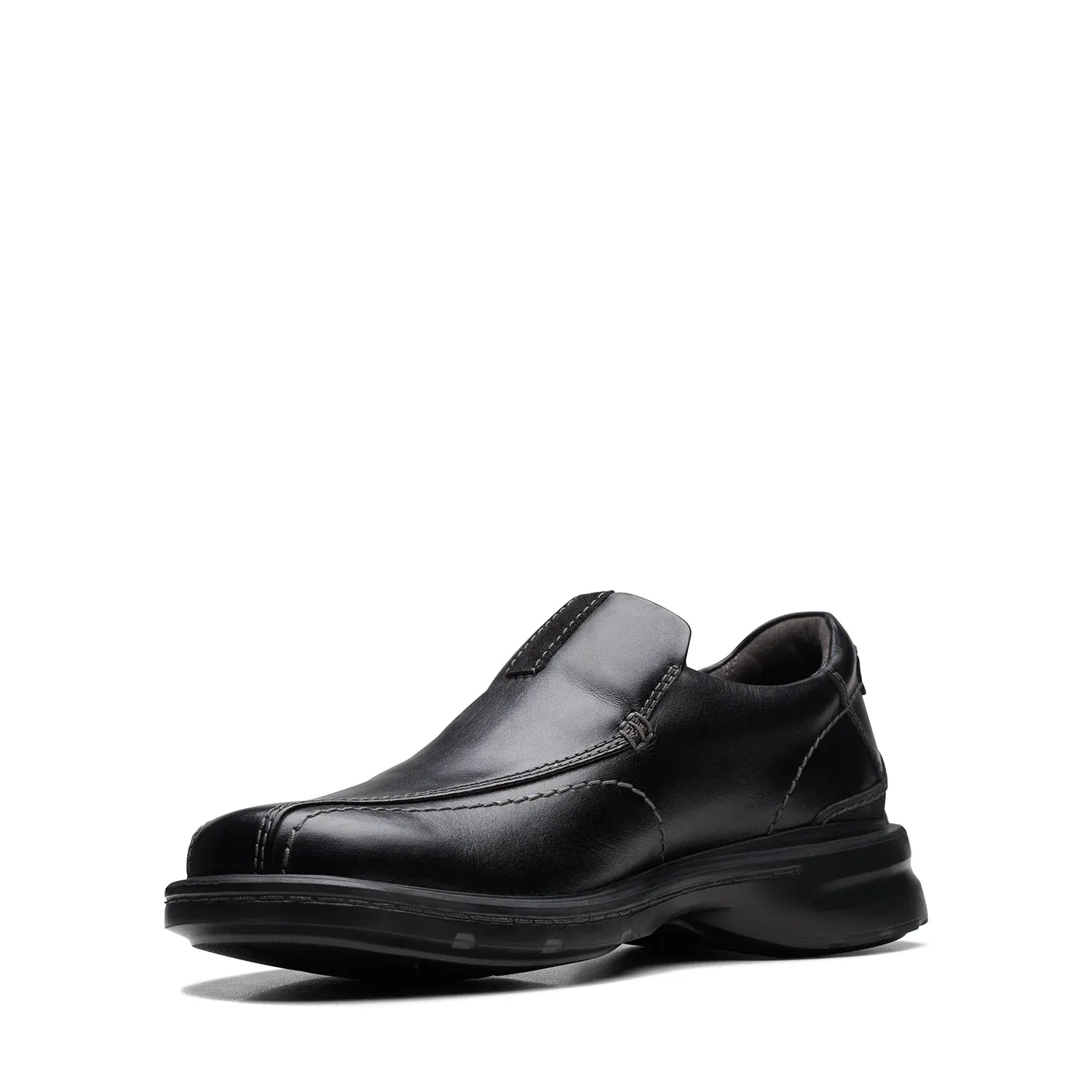 Clarks Gessler Step Black Leather - Classic Sophistication