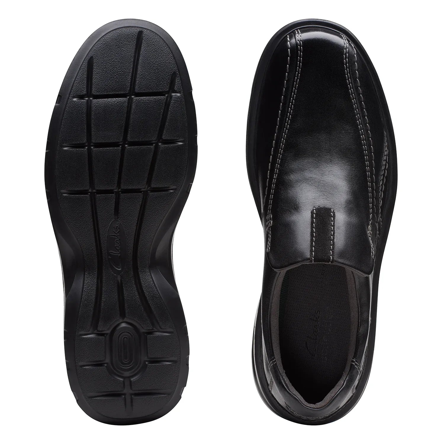 Clarks Gessler Step Black Leather - Classic Sophistication