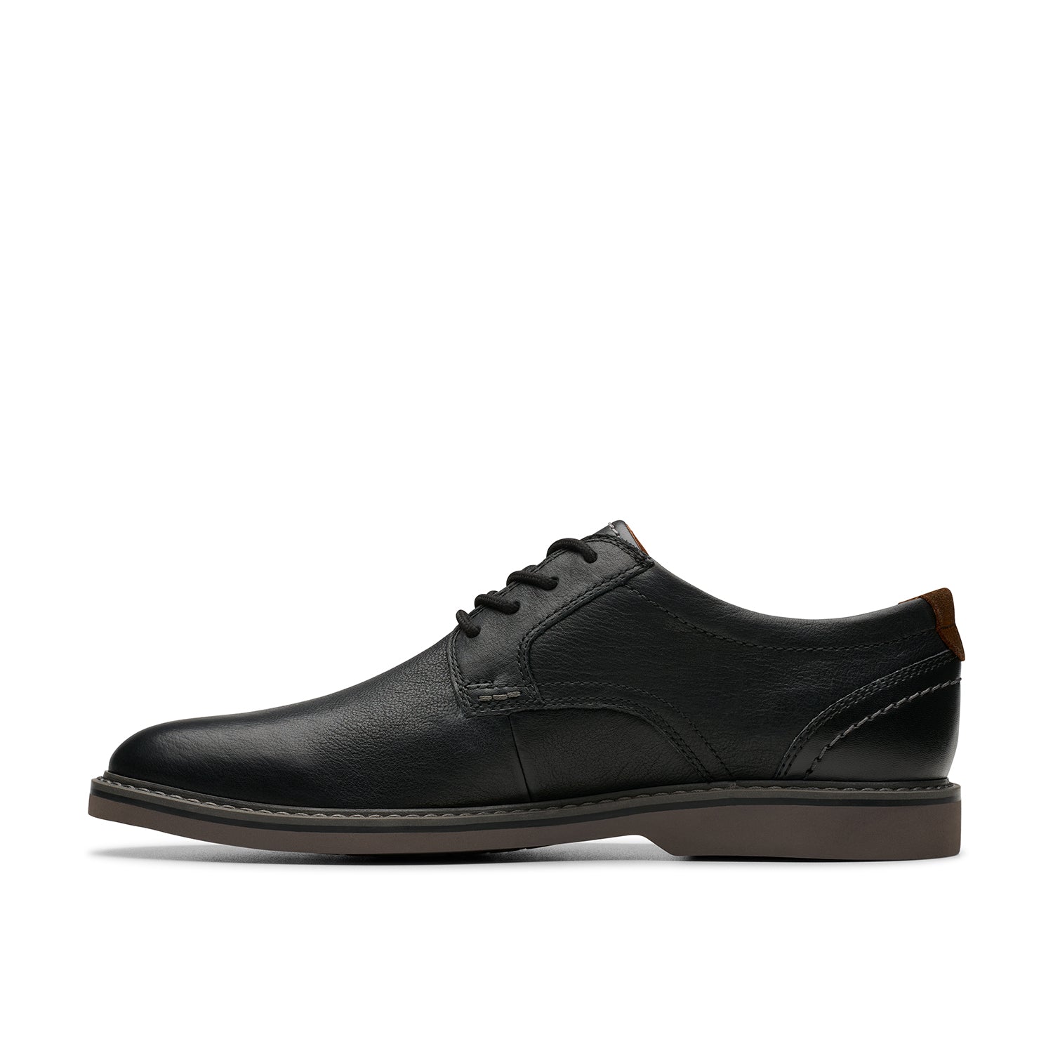 Clarks Mens Radcliff Low Black Leather