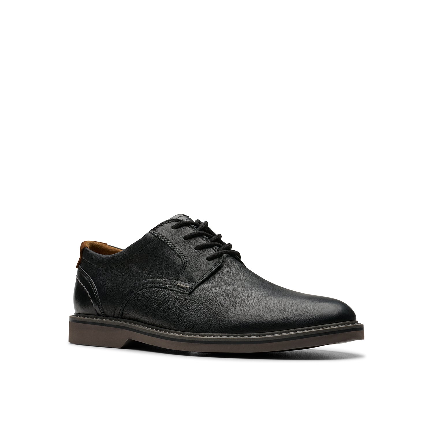 Clarks Mens Radcliff Low Black Leather