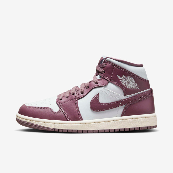 Nike Jordan shoes 1 Mid Women Pure Platinum/Sky J Mauve-Sail BQ6472-050 7
