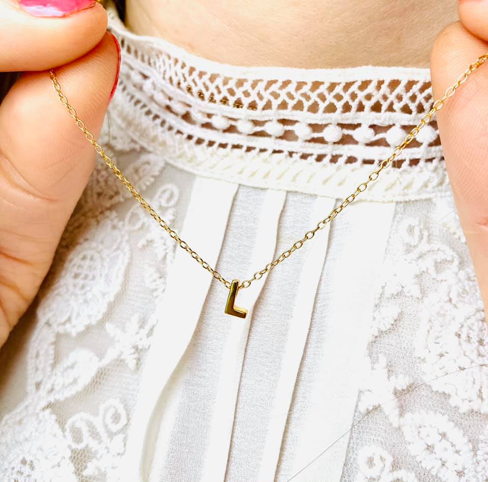 Delicate Alphabet Necklace – L