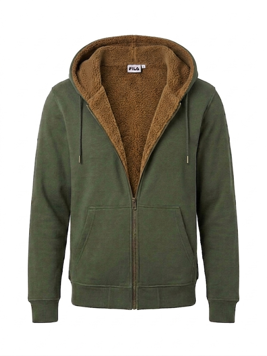 FILA OLIVE SHERPA ZIPUP FOR MEN( fmt 1240-355)