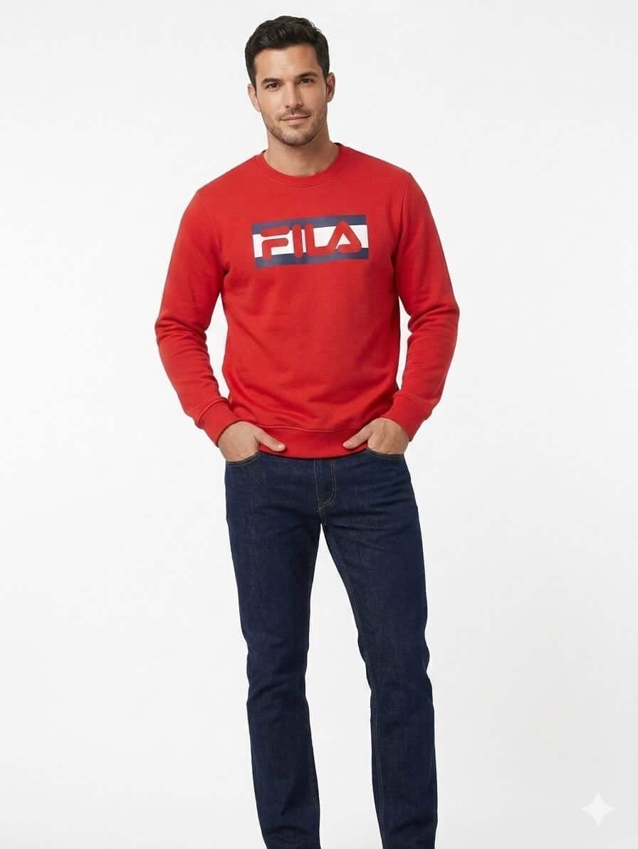 Fila red sweater for men