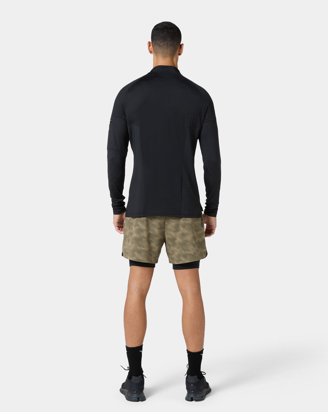 SQUATWOLF ONYX BLACK COMPRESSION SHIRT FOR MEN