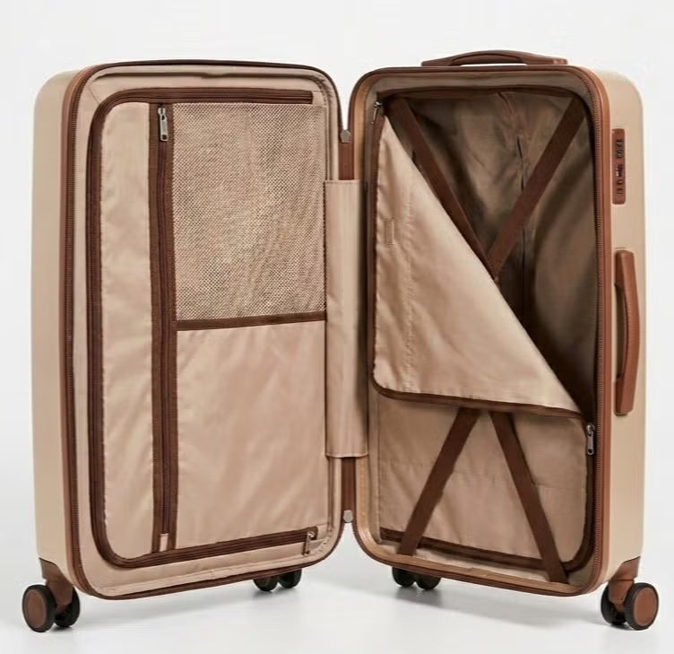 Pierre Cardin Signature PP Luggage Set 3PCS 21/26/30" Expandable Spinner Wheels – Champagne