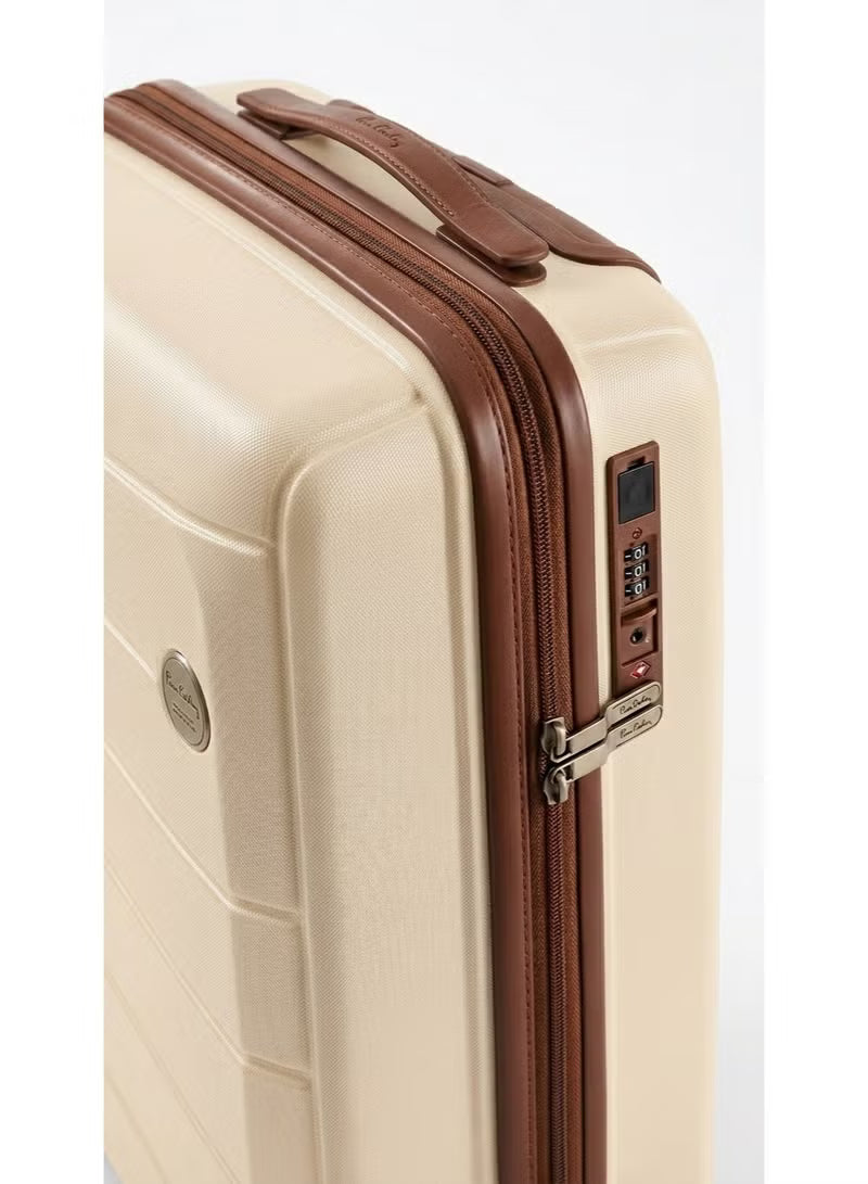 Pierre Cardin Signature PP Luggage Set 3PCS 21/26/30" Expandable Spinner Wheels – Champagne