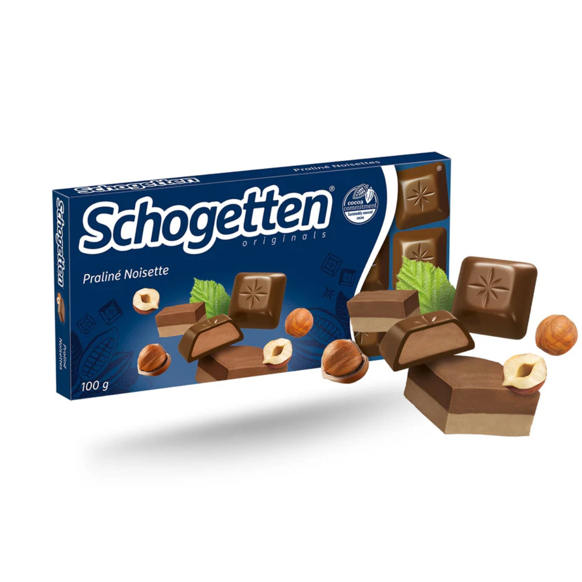 Schogetten Milk Praline Noisettes Chocolate 100 Gram