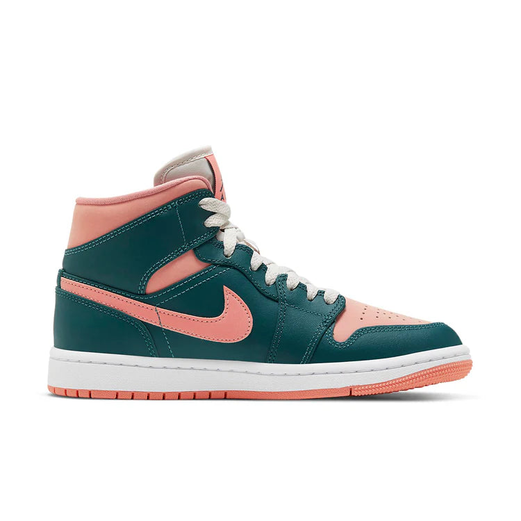 Nike Jordan 1 Mid 'Dark Blue Green' Shoes - (BQ6472-308)