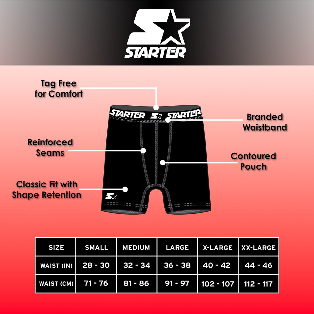 Starter Men S Performance Athletic Stretch Boxer Briefs 6-Pack