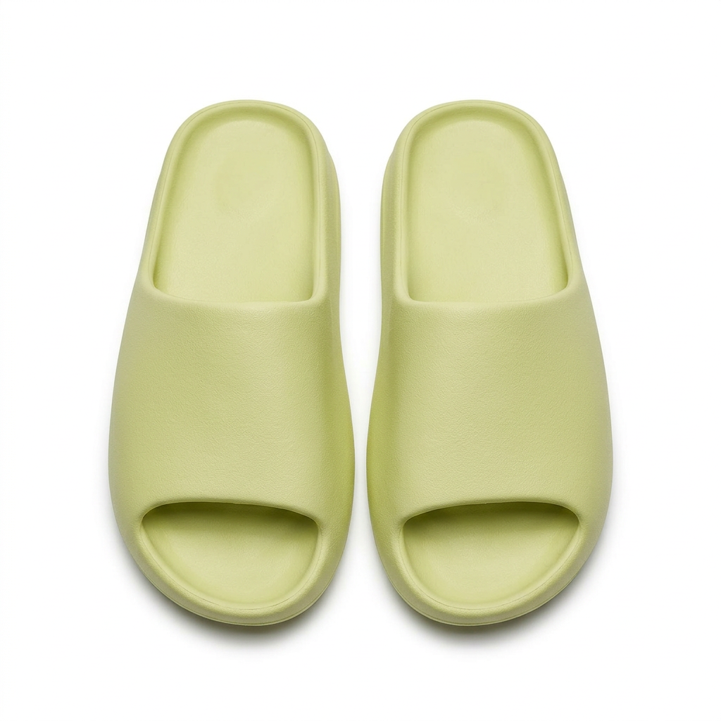 slippers Lime Green Pillow Slides for Women