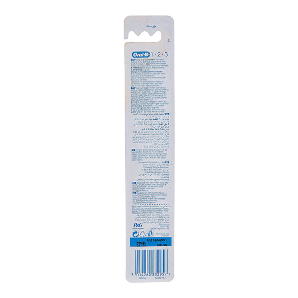 Oral-B 1 2 3 Toothbrush (Medium)