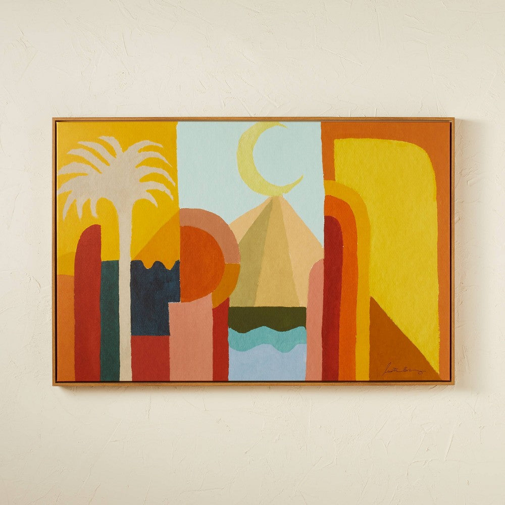 SEALED - Time and Place Framed Wall Art - Opalhouse Designed with Jungalow