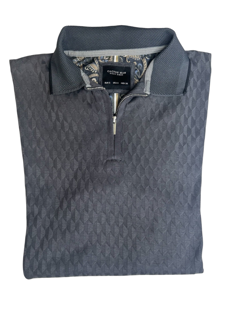 Cactus Man Ricky Singh Men’s Polo Neck T-Shirt