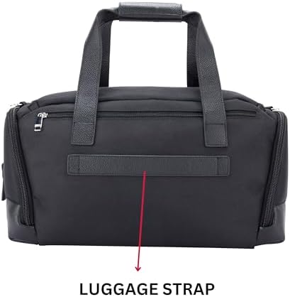 Pierre Cardin Unisex Lightweight Multipurpose Luggage Duffle Bag For Gym And Travel 20 Inch PB87084 Black