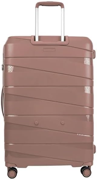 ANTLER Unbreakable Luggage NOVA TSA Approved Suitcase for travel, Expandable Anti Theft Double Zipper, FROM UK (Set of 4, Rose Gold)