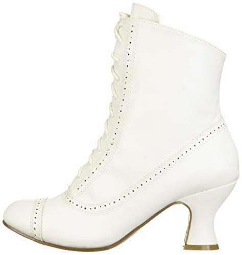 SIZE: 36.5 - Ellie Shoes Women's 253-SARAH Mid Calf Boot, White