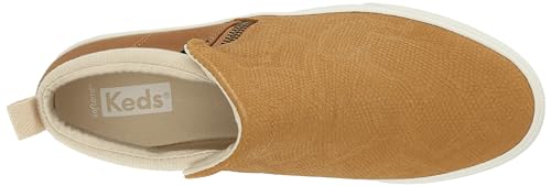 SIZE: 37 - Keds Cooper Zip Boot, Boot Womens, Tan Snake Embossed Suede