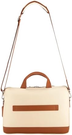 Pierre Cardin Unisex Premium Business Laptop Briefcase 15.6-Inch Laptop Bag Large Capacity Messenger Bag Soft Top Handle Handbag With Long Straps Travel Office Work PB87092 Brown