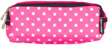 Pierre Cardin 2pcs Set Kids School Backpack with Pencil Case Dimensions: 47x34x15cm (PC23831- Pink with White Polka Dots)